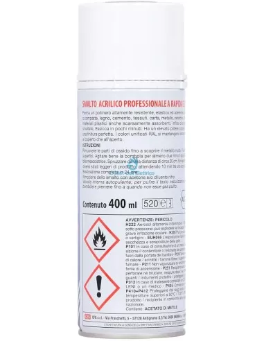 Cfg SP9005 Émail acrylique noir brillant ral 9005 / 400